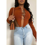 Casual Sweater Pin Knits Tops GCNF-0196
