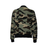 Fashion Long Sleeve Camouflage Coat SMR-8262
