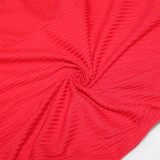 Fashion Solid Color Crop Top+Split Pencil Pant 2 Piece Set SH-390424