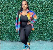 Plaid Printed Single Breasted Casual Coat OMY-81059