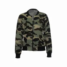 Fashion Long Sleeve Camouflage Coat SMR-8262