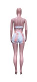 Casual Printed Sexy Sling Top Shorts Two Piece Sets ORY-5227