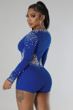 Sexy See Through Splicing Hot Drilling Romper NY-2582