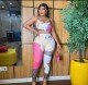 Fashion Print Tank Top And Tight Pant Two Piece Set WMEF-20808