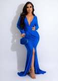 Sexy Deep V Neck Split Evening Dress LSD-83156