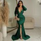 Sexy Deep V Neck Split Evening Dress LSD-83156