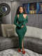 Solid Color High Collar Tank Top And Split Dress Two Piece SetZDF-31263