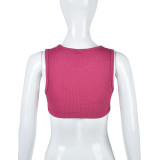 Sexy Tassel Diamond Short Tank Tops GBTF-6881