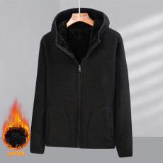 Plus Size Polar Fleece Thickened Hooded Coat  MAE-M900
