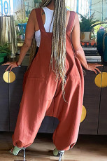 Casual Solid Color Sling Haren Jumpsuit MK-3138