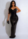Sexy Sleeveless Backless Sling Evening Dress LSD-83164