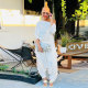 Plus Size Solid Color Backless Loose Jumpsuit NY-2590