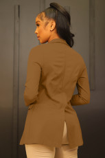 Solid Color Slim Slim Blazer Top Jacket XMY-9396