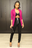 Solid Color Slim Slim Blazer Top Jacket XMY-9396