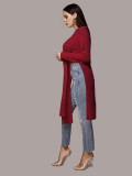Fashion Solid Irregular Long Sweater Tops FSXF-75