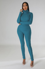 Casual Solid High Collar Tight Jumpsuit ME-8244