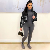 Hot Stamping Long Sleeve Down Jacket ZSD-0515