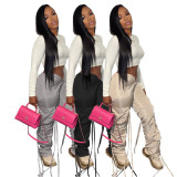 Fashion Pocket Bandage Casual Pant GDYF-6911