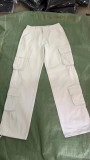 Casual Pocket Cargo Pants XCFF- 13156