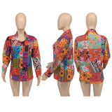 Fashion Print Long Sleeve Shirt WMEF-20810