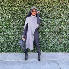 Fashion Knits Long Sleeve Irregular Pullover ZDF-31261