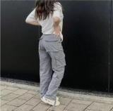 Casual Pocket Cargo Pants XCFF- 13156