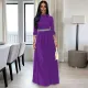 Fashion Elegant 3/4 Sleeve Maxi Dress XHSY-19485