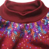 Fleece Sequins Fashion Sweatshirt XHSY-19488