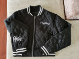 Letter Embroidery Long Sleeve Baseball Jacket MEM-88464