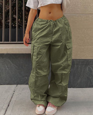Casual Solid Color Drawstring Pant MA-Y532