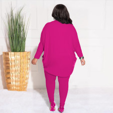 Plus Size Solid Color Ruched Cardigan And Pant Two Piece Set XHSY-19495