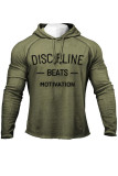 Men's Letter Print Long Sleeve Hooded Sweatshirt MK-3139