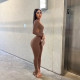 Solid Color Backless Hem Slit Jumpsuit ASL-6602