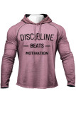 Men's Letter Print Long Sleeve Hooded Sweatshirt MK-3139