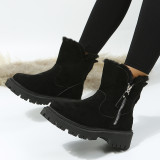 Casual Warm Plush Short Boots TWZX-710
