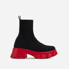 Fashion Thick Sole Knitted Short Boots TWZX-1806