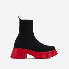 Fashion Thick Sole Knitted Short Boots TWZX-1806