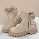 Casual Warm Plush Short Boots TWZX-710