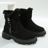 Casual Warm Plush Short Boots TWZX-710