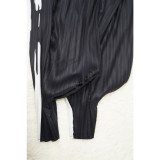 Fashion Print Bat Sleeve Maxi Dress YF-10263