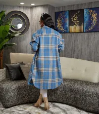 Fashion Lapel Long Sleeve Long Coat GYSF-6071