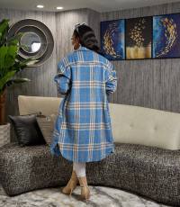 Fashion Lapel Long Sleeve Long Coat GYSF-6071
