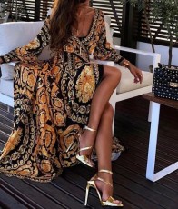 Bohemia Print Big Swing Maxi Dress GDNY-2205