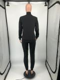 Fashion Patchwork Casual Sport Two Piece Pant Set YIM-291