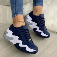 Thick-soled Lace-up Plus Size Casual Shoes TWZX-811