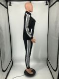 Fashion Patchwork Casual Sport Two Piece Pant Set YIM-291