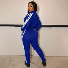 Fashion Patchwork Casual Sport Two Piece Pant Set YIM-291