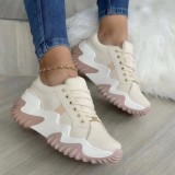 Thick-soled Lace-up Plus Size Casual Shoes TWZX-811