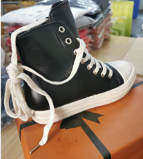 Casual Fashion Leather High-top Canvas Shoes ZPTX- 5919