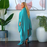 Casual Irregular Bat Sleeve Shirt Dress YF-10324